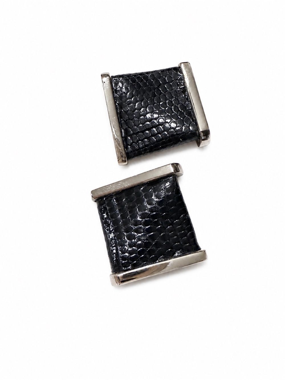 Distinctive vintage LOEWE cufflinks featuring the house’s iconic Anagram motif a